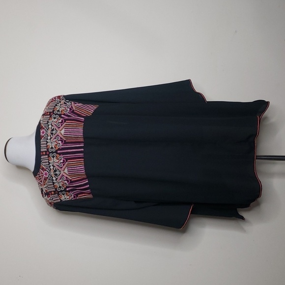 Catherines Open Front Embroidered Sheer Boho Cardigan Size 1X New with tags - Picture 5 of 8